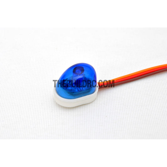 RC Police Petrol Car 360 Degree Rotation LED Light (Oval) - Blue