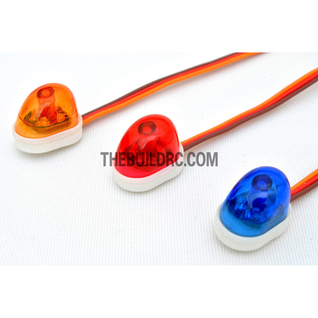 RC Police Petrol Car 360 Degree Rotation LED Light (Oval) - Blue