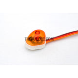 RC Police Petrol Car 360 Degree Rotation LED Light (Oval) - Orange
