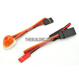 RC Police Petrol Car 360 Degree Rotation LED Light (Oval) - Orange