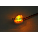 RC Police Petrol Car 360 Degree Rotation LED Light (Oval) - Orange