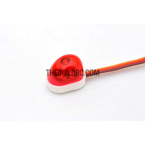 RC Police Petrol Car 360 Degree Rotation LED Light (Oval) - Red