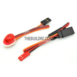 RC Police Petrol Car 360 Degree Rotation LED Light (Oval) - Red