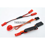 RC Police Petrol Car 360 Degree Rotation LED Light (Oval) - Red