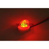 RC Police Petrol Car 360 Degree Rotation LED Light (Oval) - Red