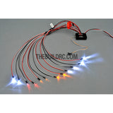 Ultra Bright LED Indicator / Flashing Light 2-in-1 System for 1/10 RC Car