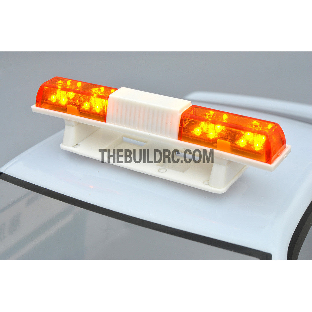 RC Police Petrol Car 105 x 18mm 360 Degree LED Light Bar - Yellow