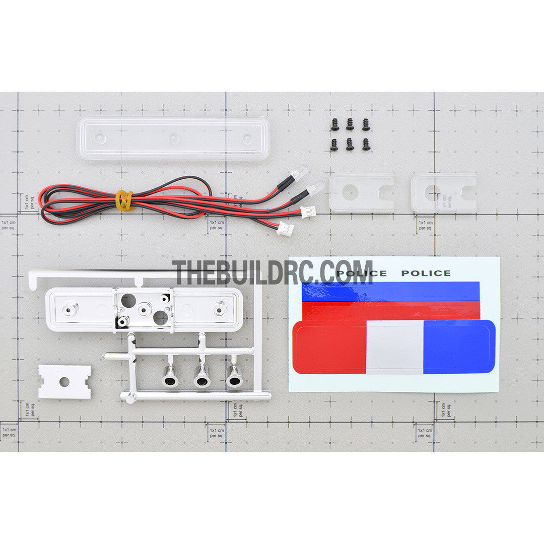 RC Police Petrol Car 90mm LED Light Bar