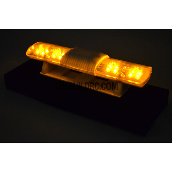 102 x 26mm Police Petrol 360?? LED Light Bar for 1/10 to 1/14 RC Car - Yellow