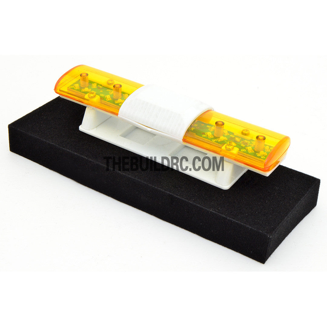 102 x 26mm Police Petrol 360?? LED Light Bar for 1/10 to 1/14 RC Car - Yellow