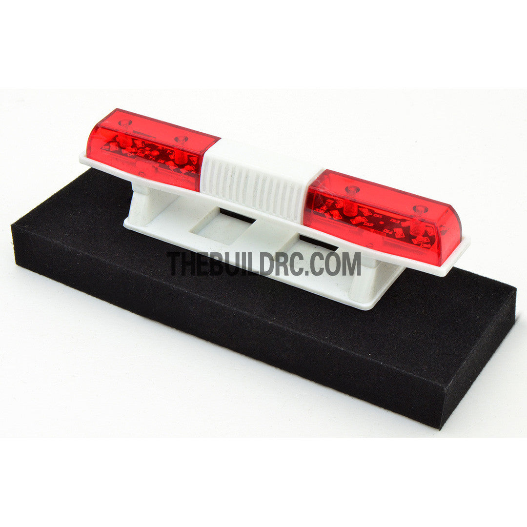108 x 18mm Police Petrol 360?? LED Light Bar for 1/10 to 1/14 RC Car - Red