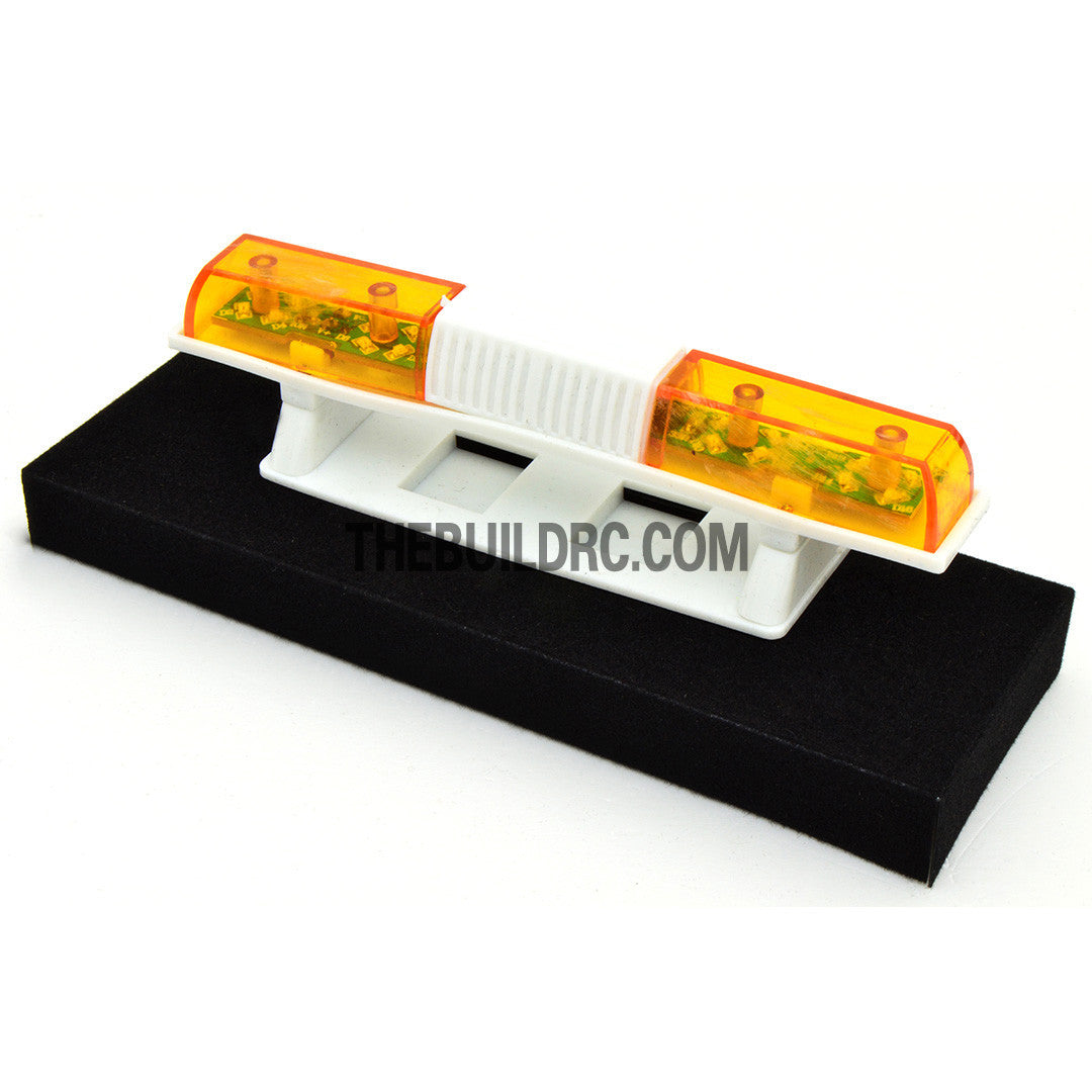 108 x 18mm Police Petrol 360?? LED Light Bar for 1/10 to 1/14 RC Car - Yellow