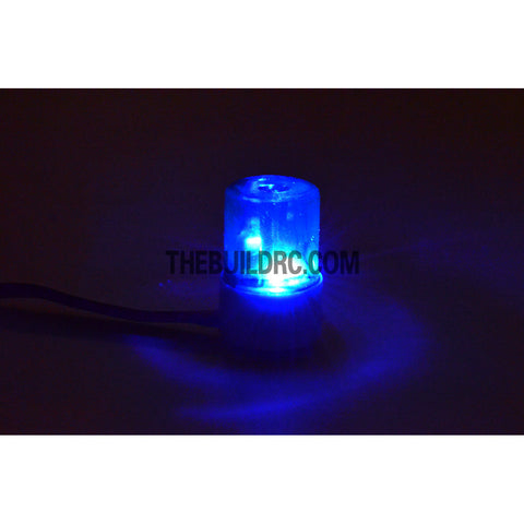 ??13.5mm Police Petrol 360?? Rotation LED Light Beacon for 1/10 to 1/14 RC Car - Blue