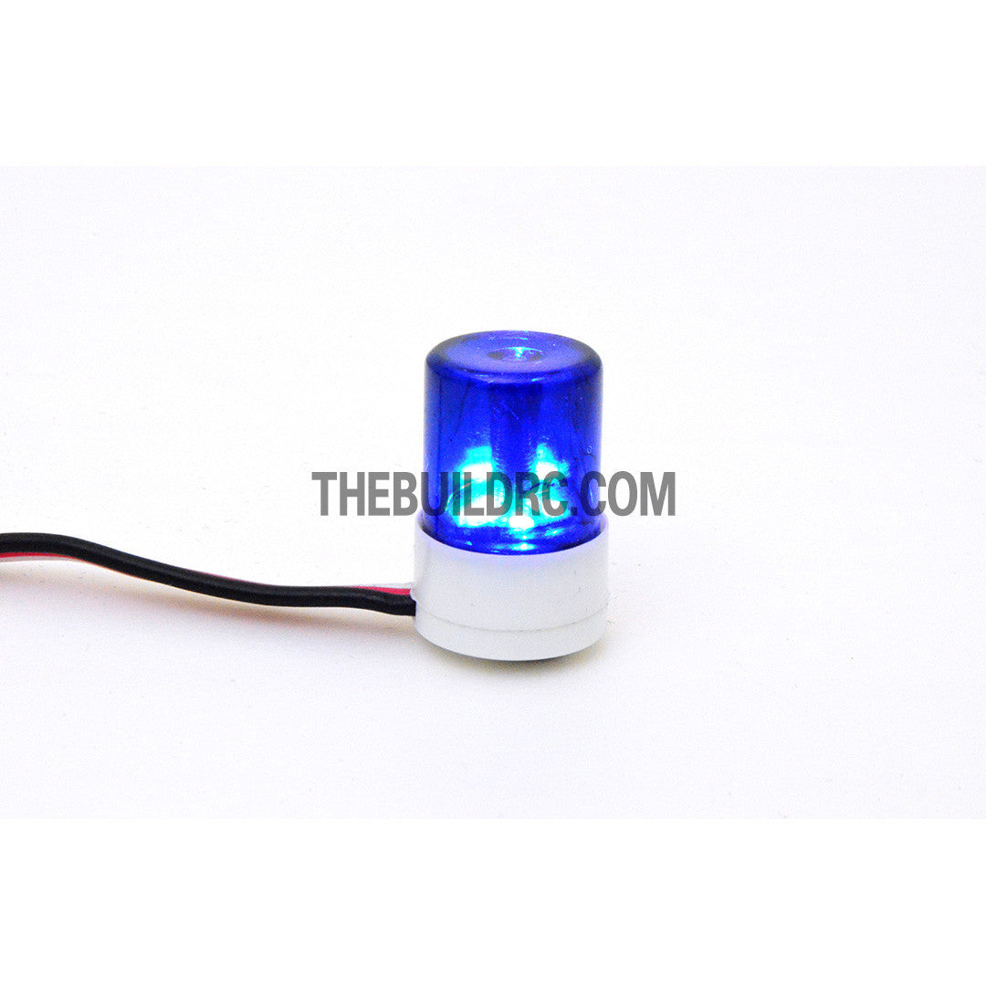 ??13.5mm Police Petrol 360?? Rotation LED Light Beacon for 1/10 to 1/14 RC Car - Blue