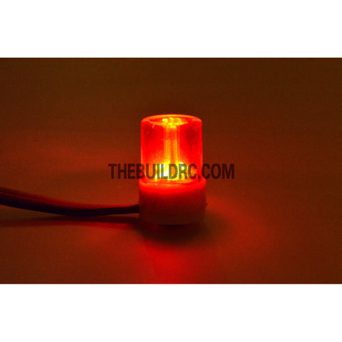 ??13.5mm Police Petrol 360?? Rotation LED Light Beacon for 1/10 to 1/14 RC Car - Red