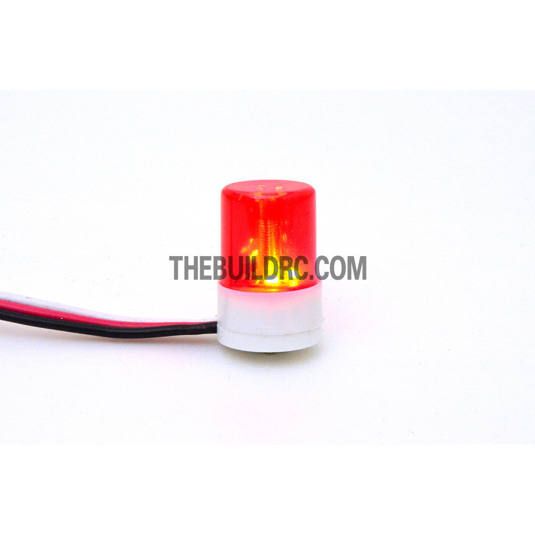 ??13.5mm Police Petrol 360?? Rotation LED Light Beacon for 1/10 to 1/14 RC Car - Red
