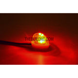 360?? Rotation Police Petrol LED Light Beacon (Oval) for 1/10 to 1/14 RC Car - Red
