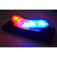 RC Police Petrol Car 103 x 40mm 360?? V-Shape LED Light Bar - Red / Blue