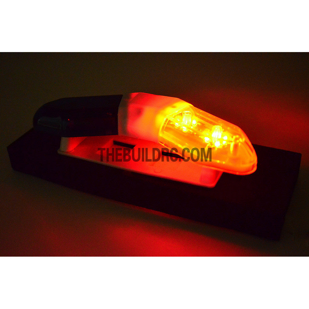 RC Police Petrol Car 103 x 40mm 360?? V-Shape LED Light Bar - Red / Blue