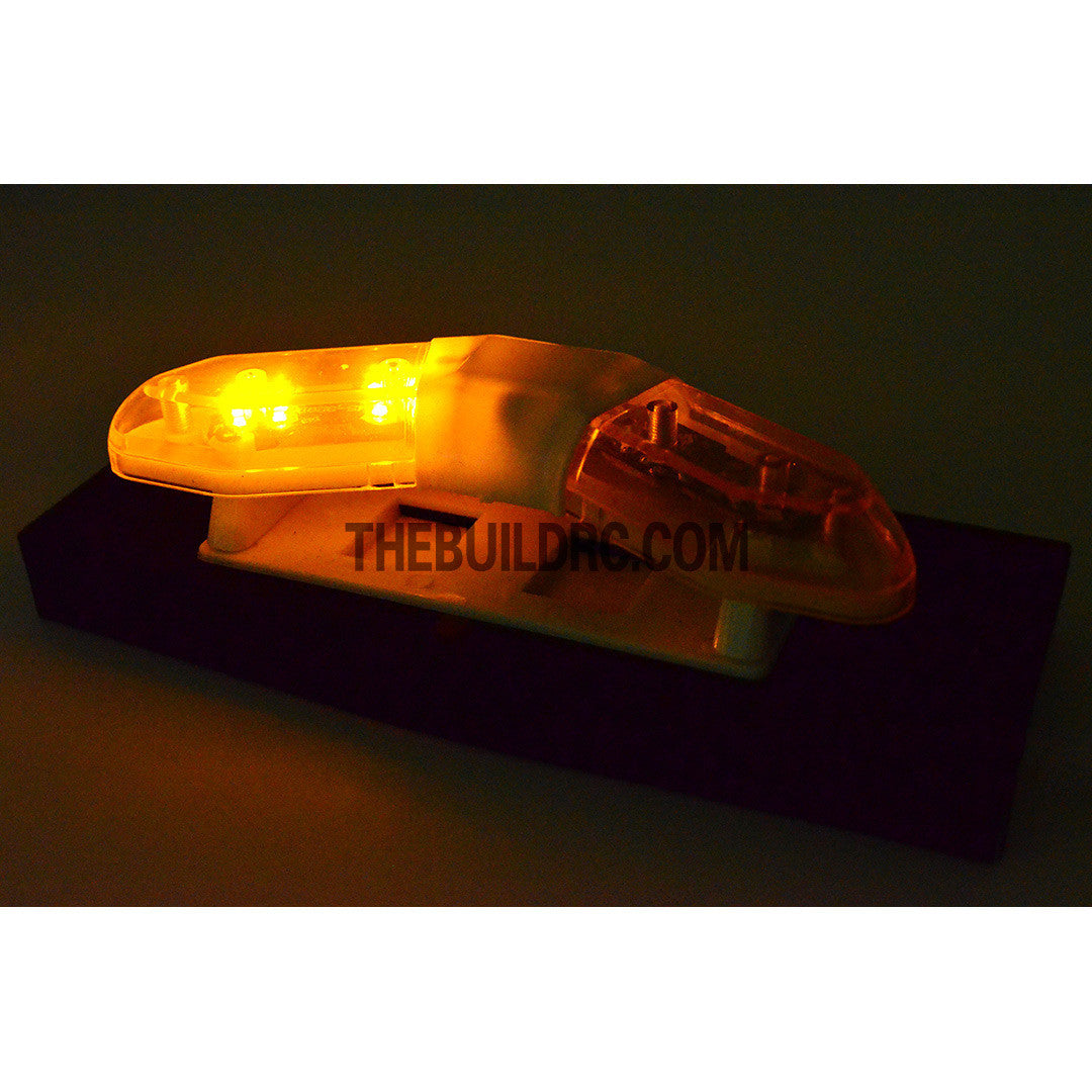 RC Police Petrol Car 103 x 40mm 360?? V-Shape LED Light Bar - Yellow