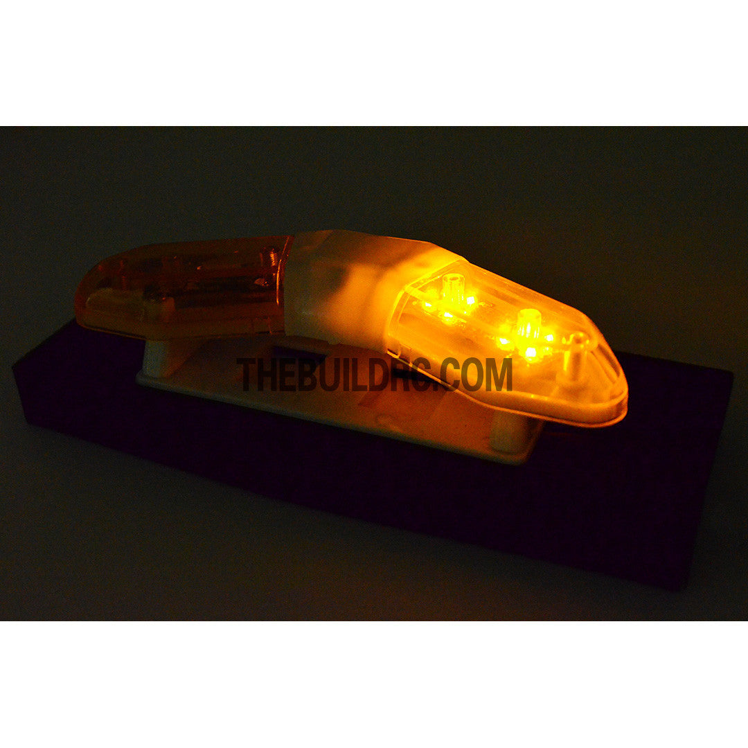 RC Police Petrol Car 103 x 40mm 360?? V-Shape LED Light Bar - Yellow