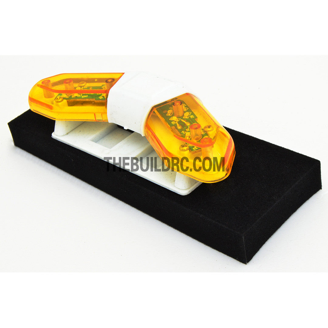 RC Police Petrol Car 103 x 40mm 360?? V-Shape LED Light Bar - Yellow