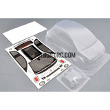 1/10 Fiat 500 PC Transparent RC Car Body with Decals, Light Box & Spoilers