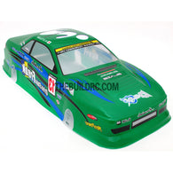 1/10 NISSAN DM13 Silvia S13 Analog 195mm PVC Printed RC Car Body - Green