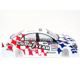 1/10 Goodyear Racing Zero TOYOTA Crown Analog 195mm PVC Printed RC Car Body - White