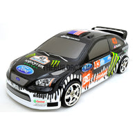 1/10 Ford Focus 185mm PC Finished RC Car Body with Decal / Spoiler  - Paint Drop Pattern