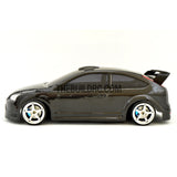 1/10 FORD FOCUS 185mm PC Finished Carbon Fiber Print RC Car Body with Spoiler / Light Box