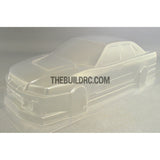 1/10 Blitz Dunlop ER34 Skyline Version 190mm PC Transparent RC Car Body With Light Brucket / Decal