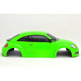 1/10 Volkswagen Beetle 185mm PC Finished RC Car Body with Decal / Spoiler / Side Mirror / Light Bruckets - Green