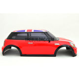 1/10 M03 Mini 180mm PC Finished RC Car Body with Decal / Spoiler / Side Mirror / Light Bruckets - Red
