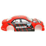 1/18 AMC Painted RC Car Body With Rear Spoiler (Red)