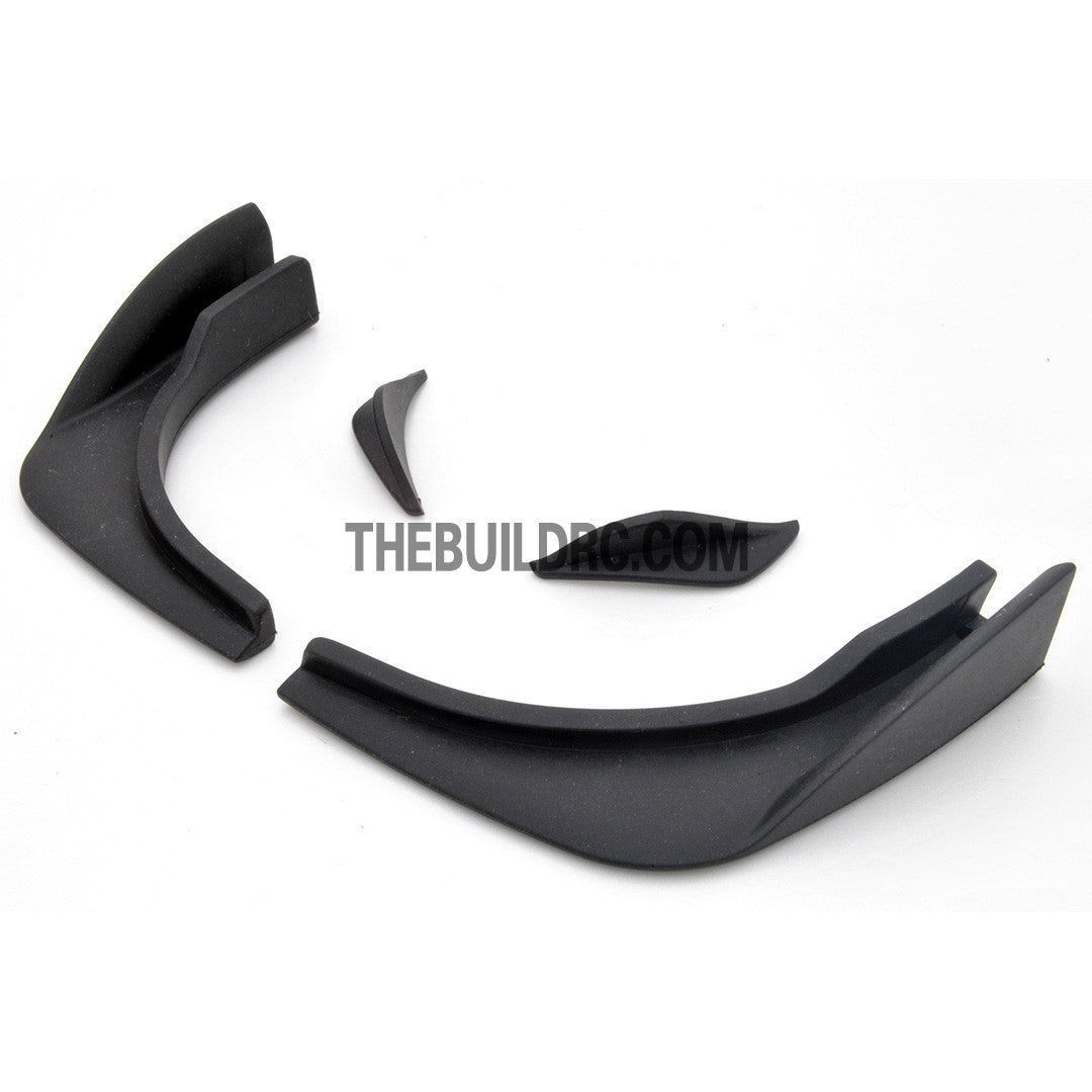 1/10 RC Car Body Rubber Canard Front Bumper Fender
