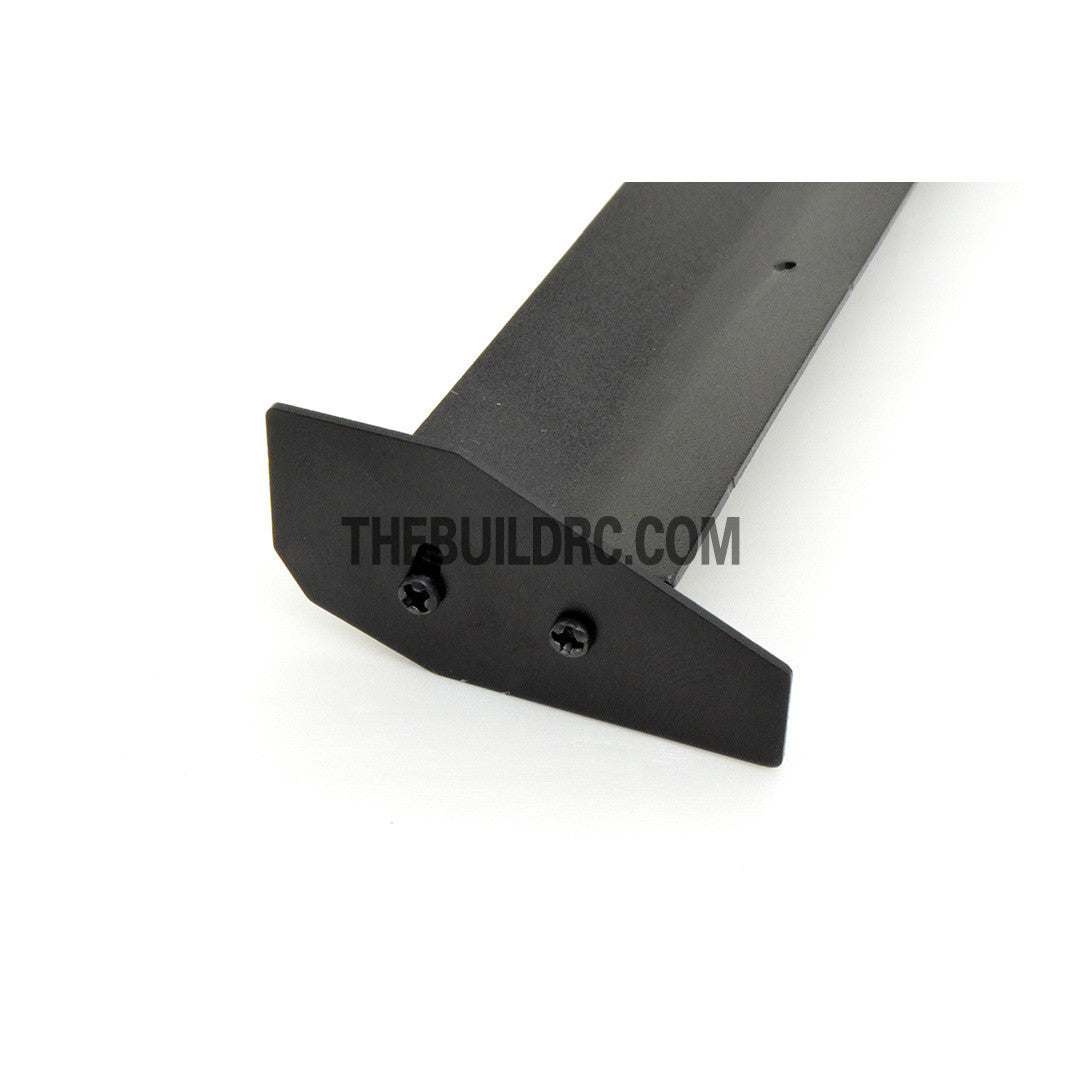1/10 RC Racing Car 155x26mm Alloy Aluminum GT Wing Rear Spoiler - Black
