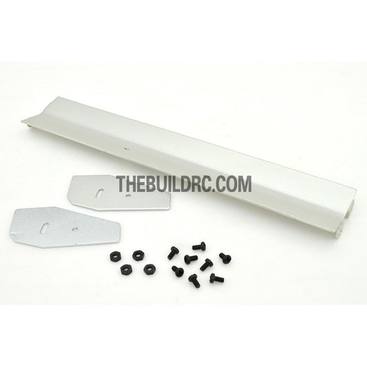 1/10 RC Racing Car 155x26mm Alloy Aluminum GT Wing Rear Spoiler - Silver