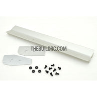 1/10 RC Racing Car 155x26mm Alloy Aluminum GT Wing Rear Spoiler - Silver