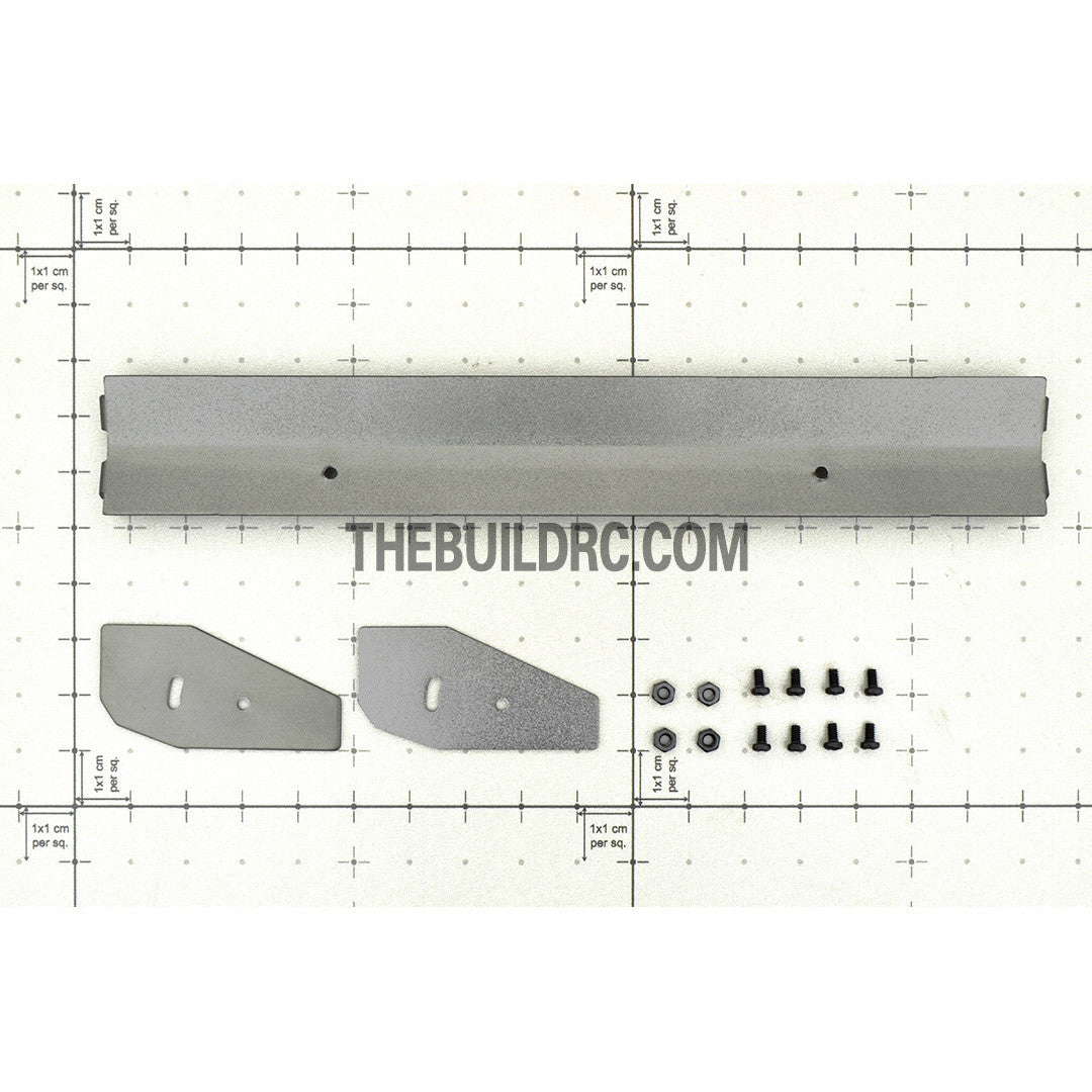 1/10 RC Racing Car 167x24mm Alloy Aluminum GT Wing Rear Spoiler - Grey
