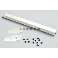 1/10 RC Racing Car 167x24mm Alloy Aluminum GT Wing Rear Spoiler - Silver