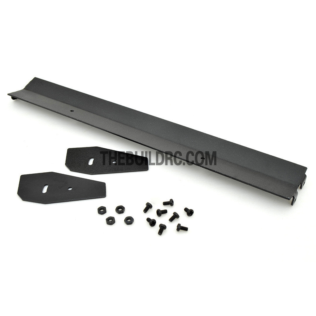 1/10 RC Racing Car 183x24mm Alloy Aluminum GT Wing Rear Spoiler - Black