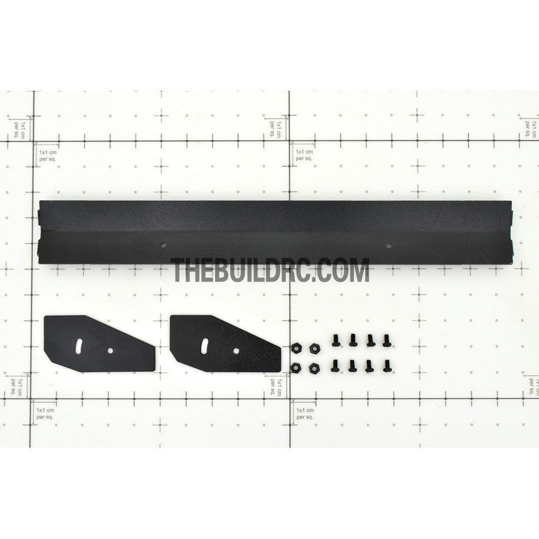 1/10 RC Racing Car 183x24mm Alloy Aluminum GT Wing Rear Spoiler - Black