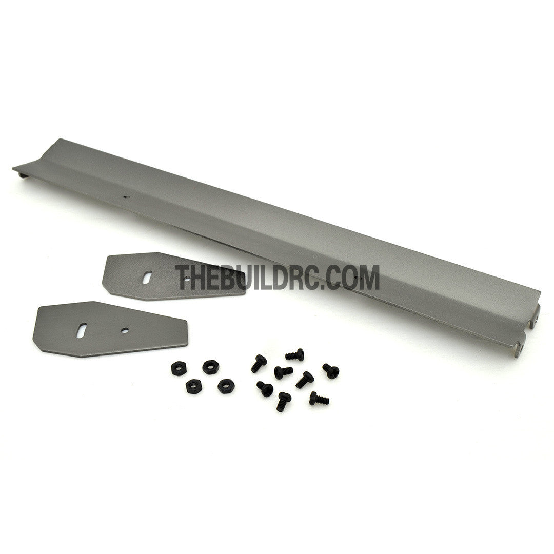 1/10 RC Racing Car 183x24mm Alloy Aluminum GT Wing Rear Spoiler - Grey