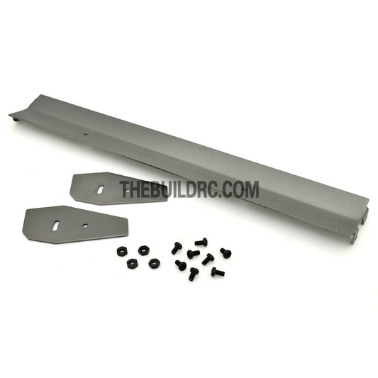 1/10 RC Racing Car 183x24mm Alloy Aluminum GT Wing Rear Spoiler - Grey