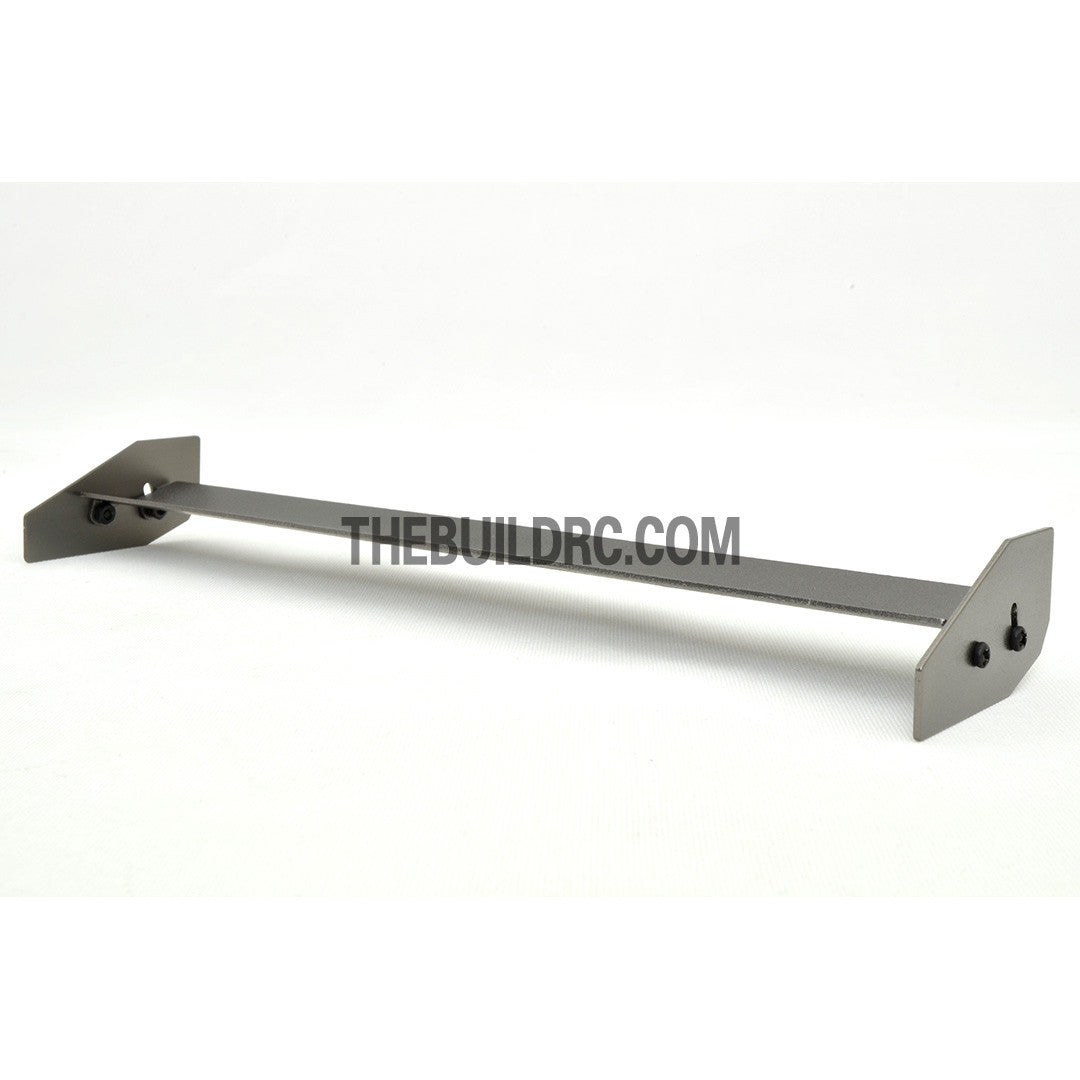 1/10 RC Racing Car 183x24mm Alloy Aluminum GT Wing Rear Spoiler - Grey