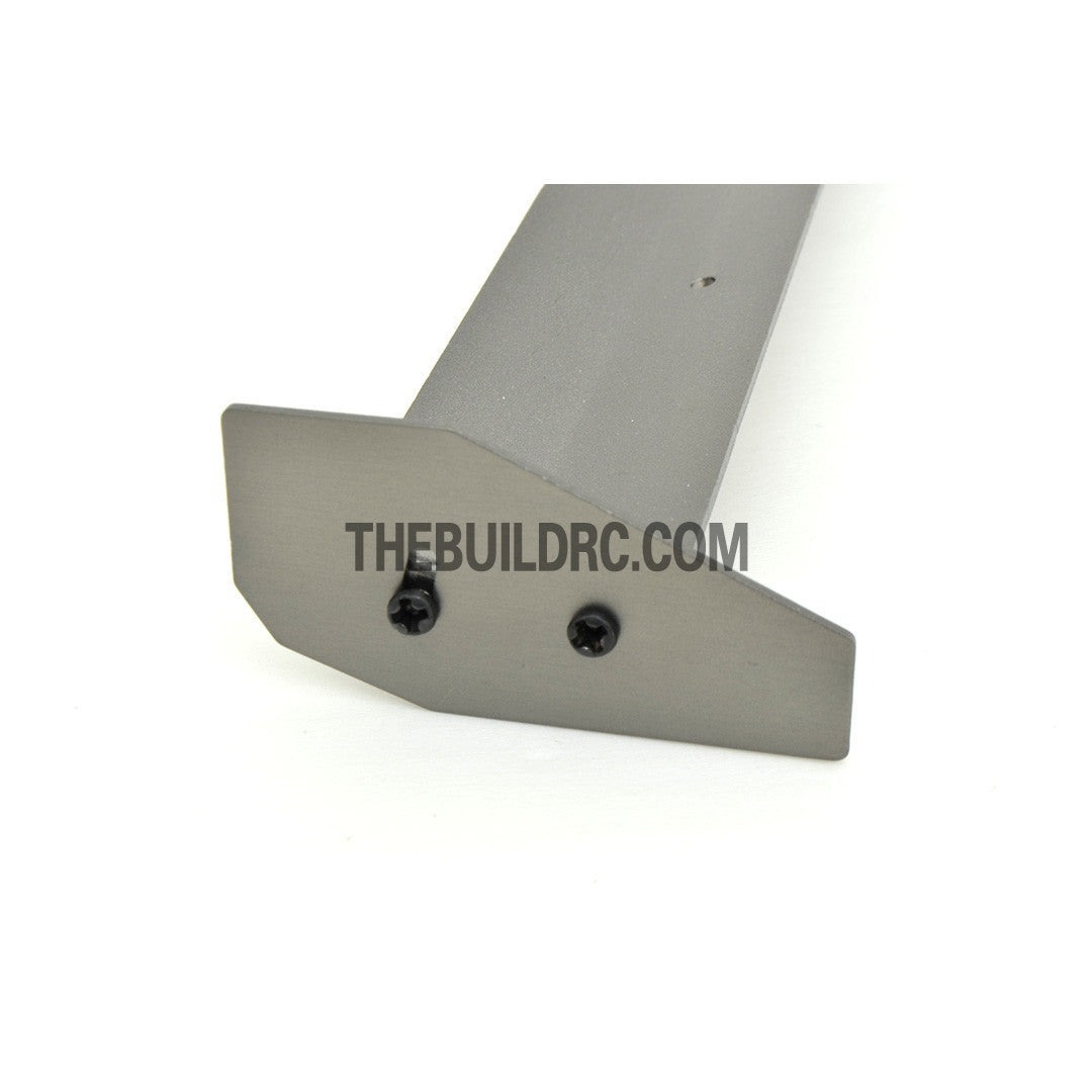 1/10 RC Racing Car 183x24mm Alloy Aluminum GT Wing Rear Spoiler - Grey