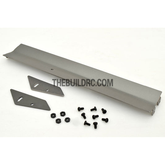 1/10 RC Racing Car 155x26mm Alloy Aluminum GT Wing Rear Spoiler - Grey