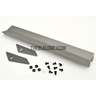 1/10 RC Racing Car 155x26mm Alloy Aluminum GT Wing Rear Spoiler - Grey
