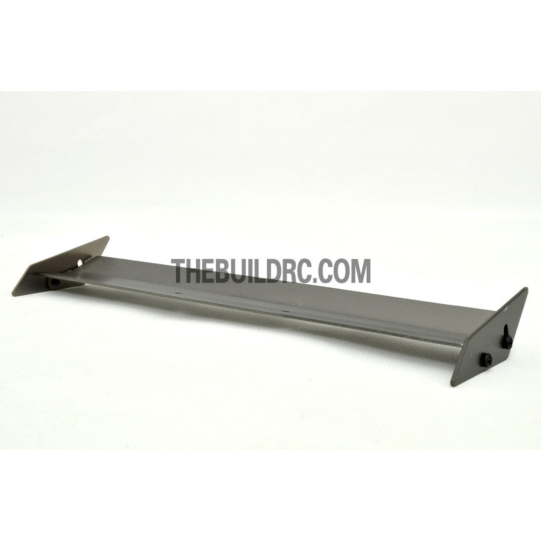 1/10 RC Racing Car 155x26mm Alloy Aluminum GT Wing Rear Spoiler - Grey